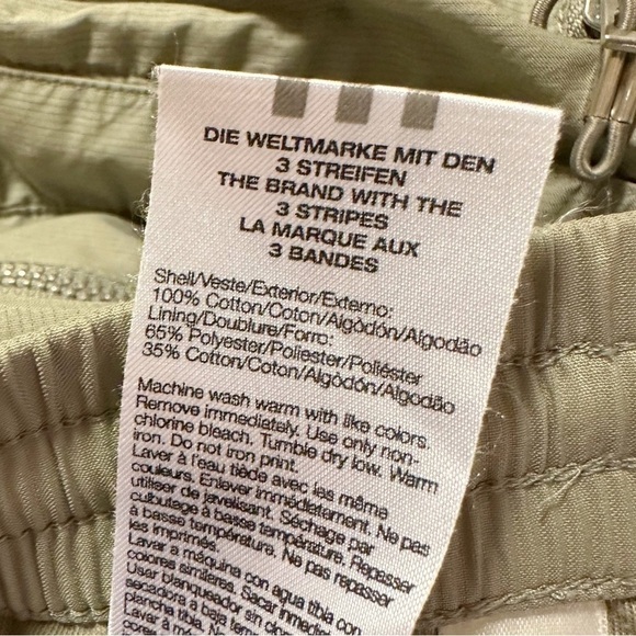 Stella McCartney x Adidas Khaki Tan Snap Up Cropped Pants - Picture 11 of 13